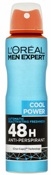 L'Oréal Paris  L´Oréal Paris Men Expert Cool Power pánský antiperspirant ve spreji 150ml porovnat ceny