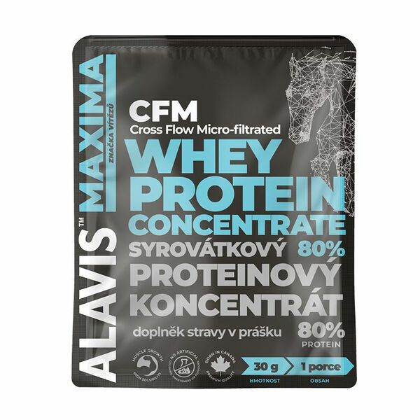 Alavis Maxima Whey Protein Concentrate 80% syrovátkový proteinový koncentrát 25 sáčků porovnat ceny