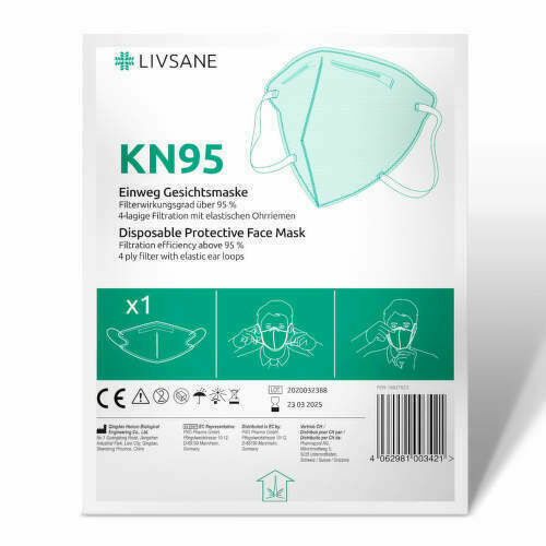 LIVSANE Ochranná maska KN95 s gumičkou 1ks porovnat ceny