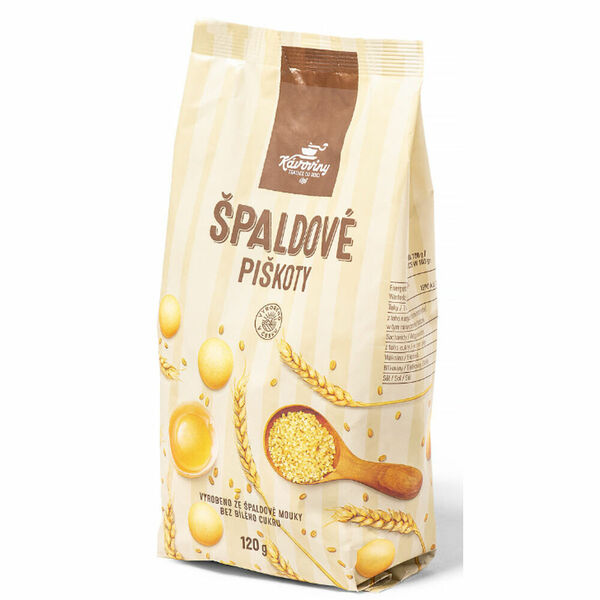 KÁVOVINY Špaldové piškoty 120 g porovnat ceny