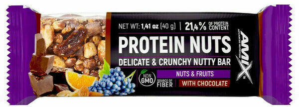 Amix Protein Nuts Bar, Ořechy-Ovoce 40g porovnat ceny