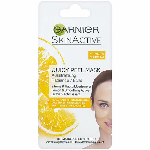 GARNIER Skin Active Rozjasňující maska s výtažkem z citrónů a zjemňující aktivní látkou 8 ml porovnat ceny