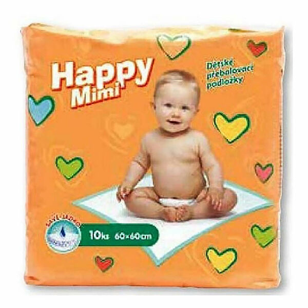 HAPPY MIMI dětské přebalovací podložky 10 ks porovnat ceny
