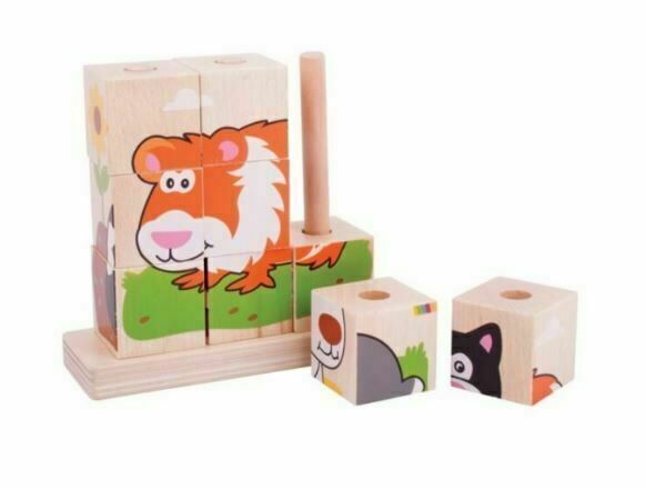 Bigjigs toys  Bigjigs Baby Nasazovací kostky zvířátka porovnat ceny