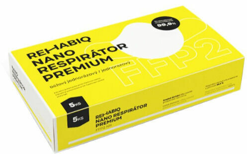 České nano respirátory Rehabiq Premium FFP2 s účinností 12 hodin 5 kusů porovnat ceny