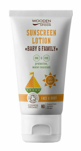 WoodenSpoon Opalovací tělové mléko v tubě Baby & Family SPF30 150ml porovnat ceny