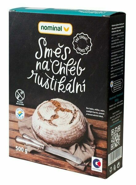 Nominal  Bezlepková směs na chléb rustikální 500g porovnat ceny