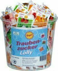 Traubenzucker Lolly lízátka z hroznového cukru 100ks porovnat ceny