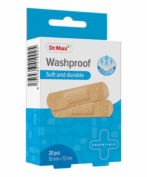Dr.Max Washproof Soft and durable 19mm x 72mm náplast 20 ks porovnat ceny