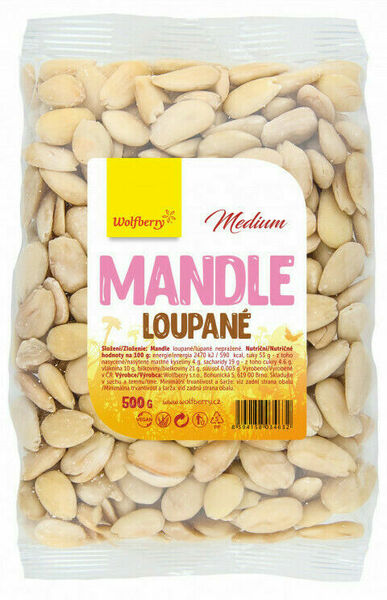 Wolfberry Mandle loupané 500g porovnat ceny