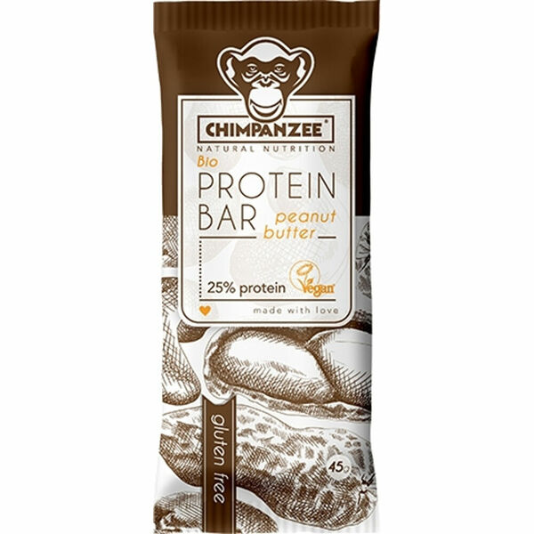 CHIMPANZEE  BIO PROTEIN BAR Peanut Butter 45g porovnat ceny