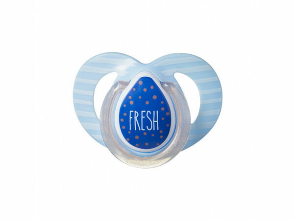 Tommee Tippee Šidítko C2N silikon Moda 6-18m modré 1ks porovnat ceny