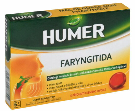 HUMER Faryngitida 20 pastilek porovnat ceny