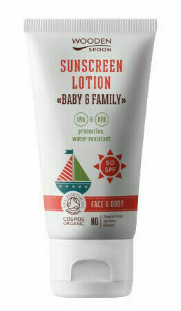 WoodenSpoon Opalovací tělové mléko v tubě Baby & Family SPF50 150ml porovnat ceny