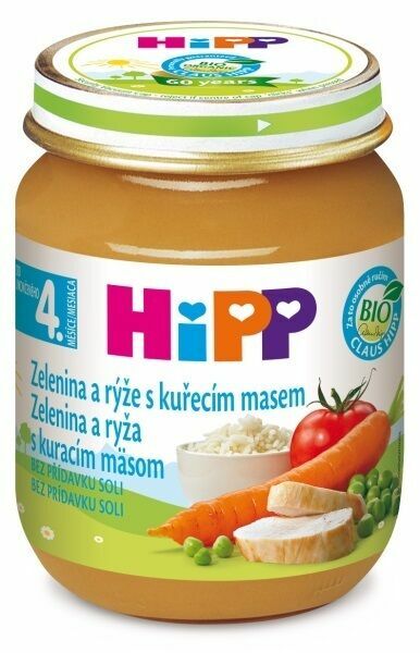 HIPP BABY MENU Zeleninová omáčka s rýží a kuřetem 125g porovnat ceny
