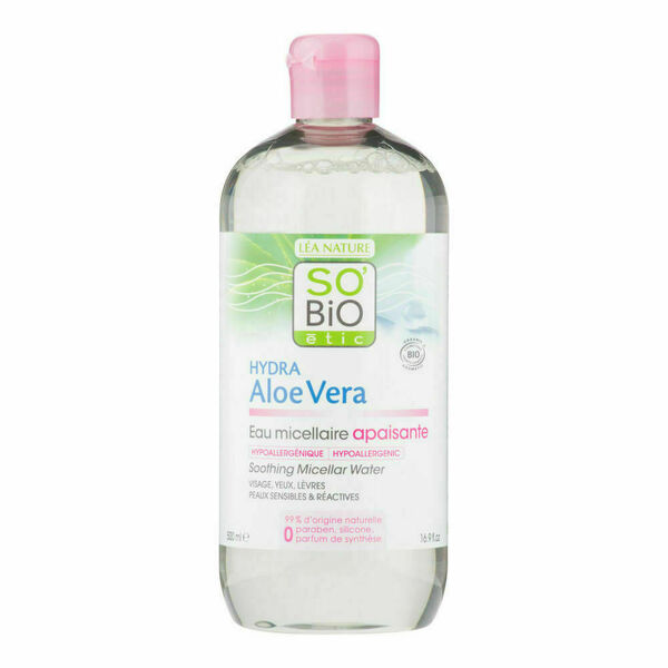 SO´BIO étic Voda micelární Aloe Vera zklidňující BIO 500ml porovnat ceny