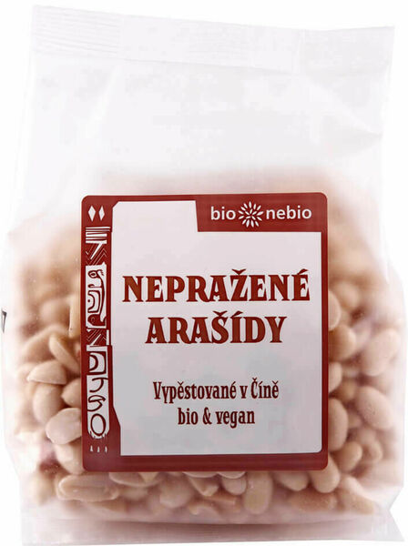 Bio nebio  Bio*nebio Bio arašídy loupané nepražené 200g porovnat ceny