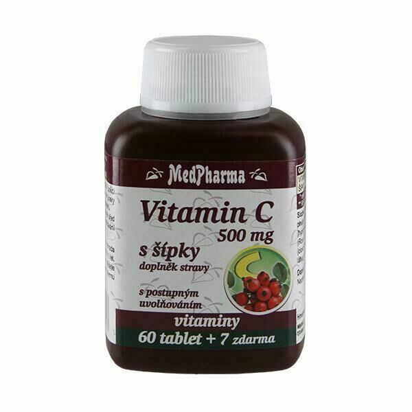 MedPharma Vitamin C 500mg s šípky 67 tablet porovnat ceny