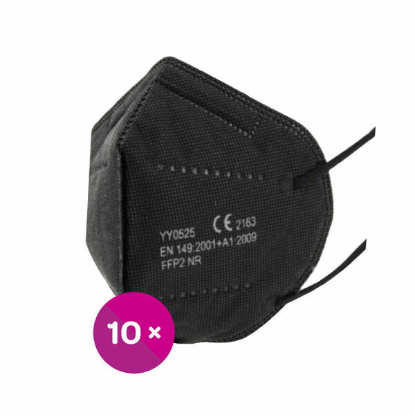 YWSH  Respirátor FFP2 černý 10ks porovnat ceny