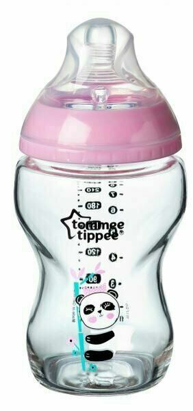 Tommee Tippee Kojenecká láhev C2N skleněná potisk Pink 0m+ 250ml porovnat ceny