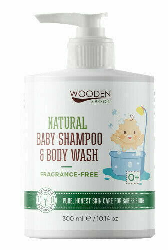 WoodenSpoon Dětský sprchový gel a šampon na vlasy 2v1 bez parfumace 300ml porovnat ceny