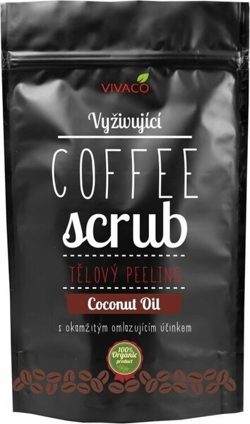 Vivaco COFFE SCRUB - tělový peeling vyživující Coconut Oil 200g porovnat ceny
