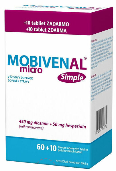 Mobivenal Micro Simple 60+10 tablet porovnat ceny