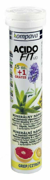 AcidoFit MD grep/citrón tablety šumivé 15 + 1 zdarma porovnat ceny