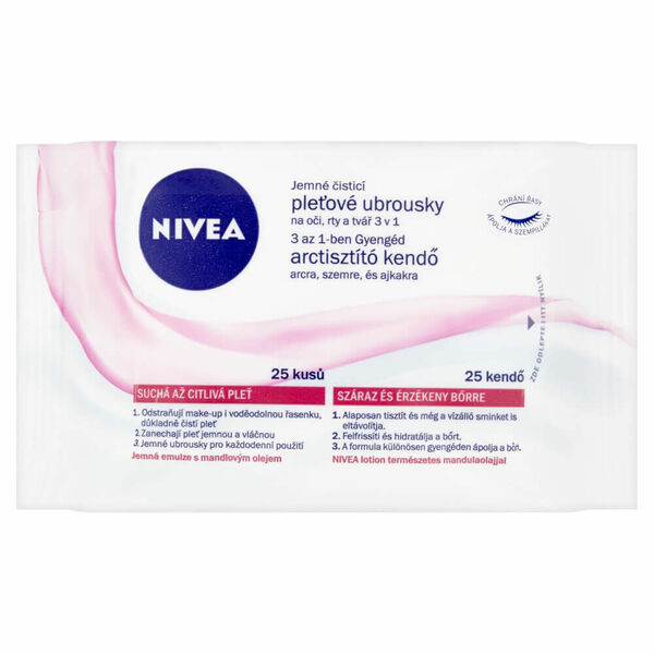 NIVEA Jemné čisticí pleťové ubrousky 3v1 25 ks porovnat ceny