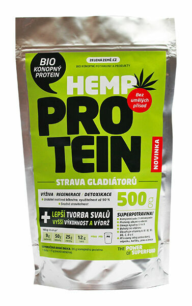 Zelená Země Konopný protein BIO 500g porovnat ceny