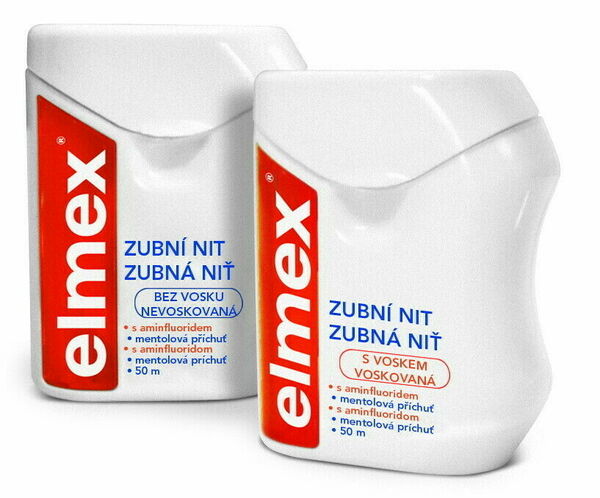 Elmex zubní nit s voskem 50m porovnat ceny