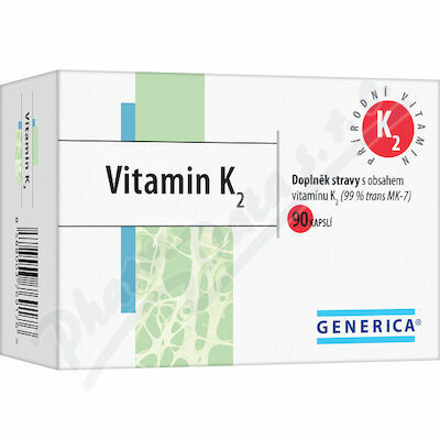 Generica Vitamin K2 90 kapslí porovnat ceny
