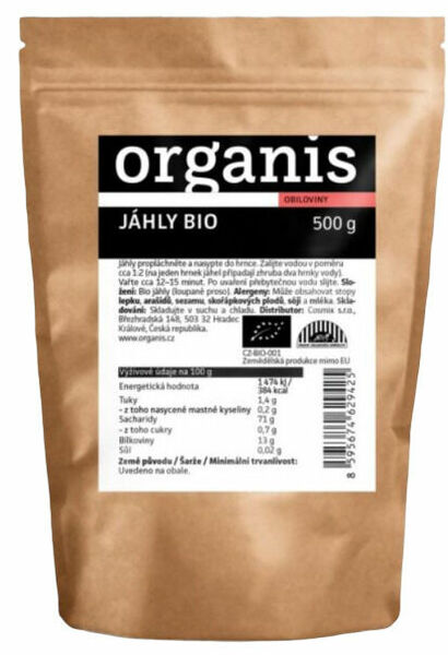 Organis Jáhly BIO 500g porovnat ceny