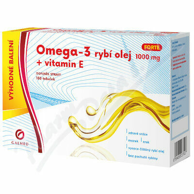 Galmed Omega-3 rybí olej forte 180 tobolek porovnat ceny