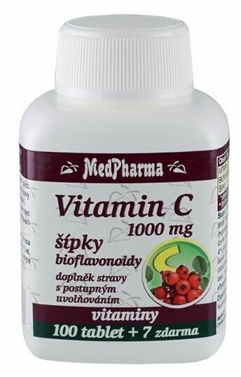 MedPharma Vitamín C 1000mg s šípky 107 tablet porovnat ceny
