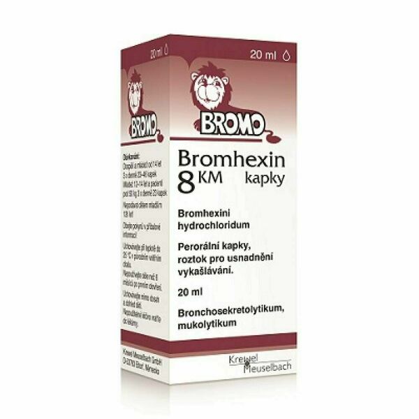 BROMHEXIN 8 KM kapky 20 ml porovnat ceny
