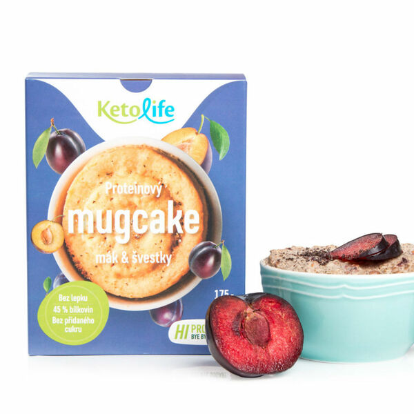 KETOLIFE Proteinový mugcake mák a švestky 175 g porovnat ceny
