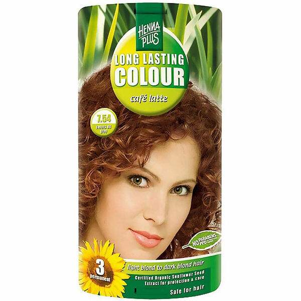 HENNA PLUS Přírodní barva na vlasy CAFE LATTE 7.54 100 ml porovnat ceny