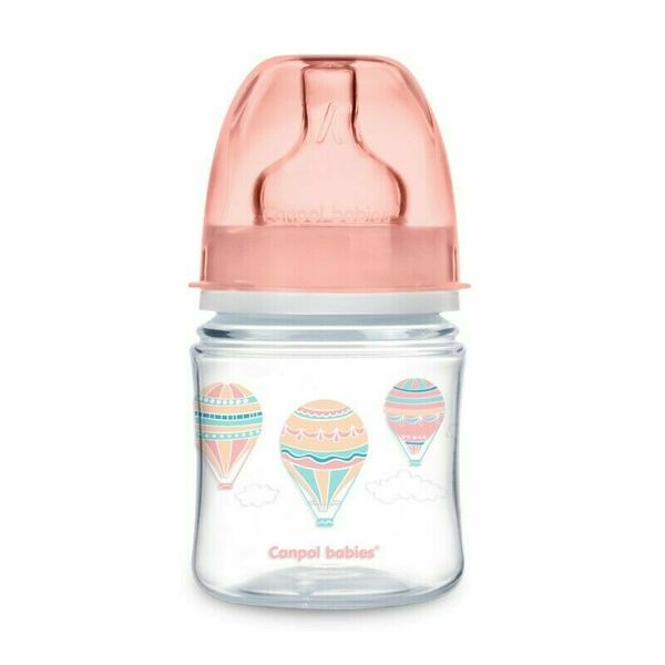 Canpol babies Láhev se širokým hrdlem V OBLACÍCH 120 ml růžová porovnat ceny