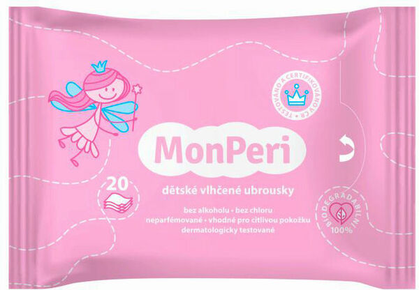 MonPeri Vlhčené ubrousky 20ks porovnat ceny