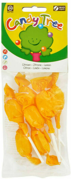 Candy Tree Lízátka s příchutí citronu bezlepková BIO 7x10g porovnat ceny