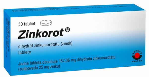 Worwag  Zinkorot 25mg 50 tablet porovnat ceny