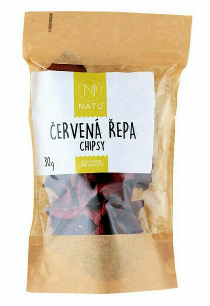 Natu  Červená řepa chipsy 30g porovnat ceny