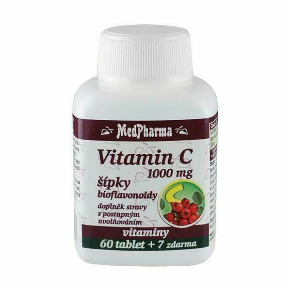 MedPharma Vitamin C 1000mg s šípky 67 tablet porovnat ceny