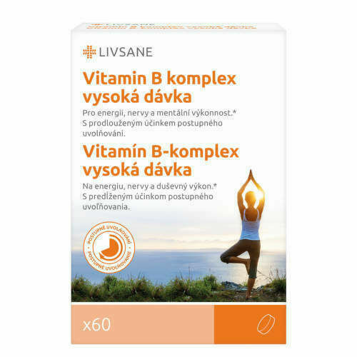 LIVSANE Vitamin B Komplex vysoká dávka 60ks porovnat ceny