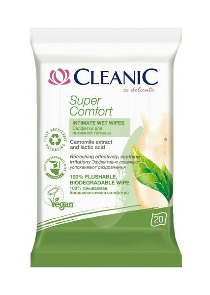 Harper Hygienics  Cleanic Super Comfort intimní ubrousky 20ks porovnat ceny