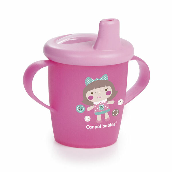CANPOL BABIES Nevylévací hrníček TOYS 250 ml růžový porovnat ceny