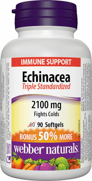 Webber Naturals Echinacea 2100mg 90 tobolek porovnat ceny
