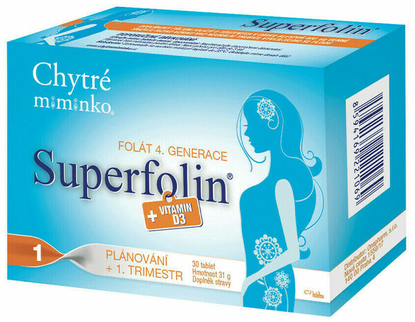 Chytré miminko superfolin 1 PLAN 30 kapslí porovnat ceny