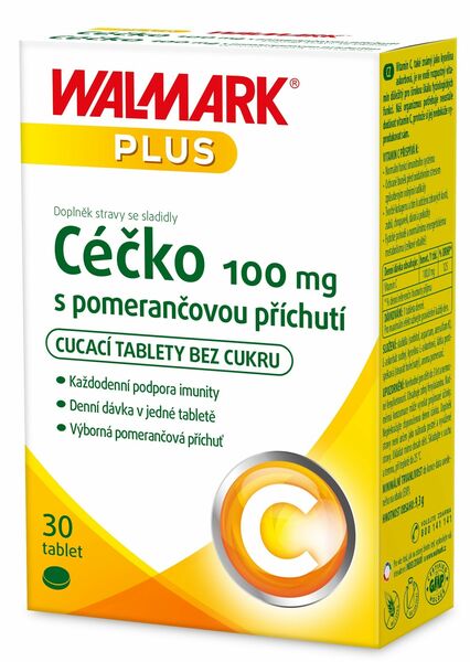 Walmark Céčko 100mg pomeranč 30 tablet porovnat ceny